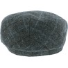 Flat cap with checkered fabric