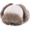 Faux fur hat, with 2 closing positions