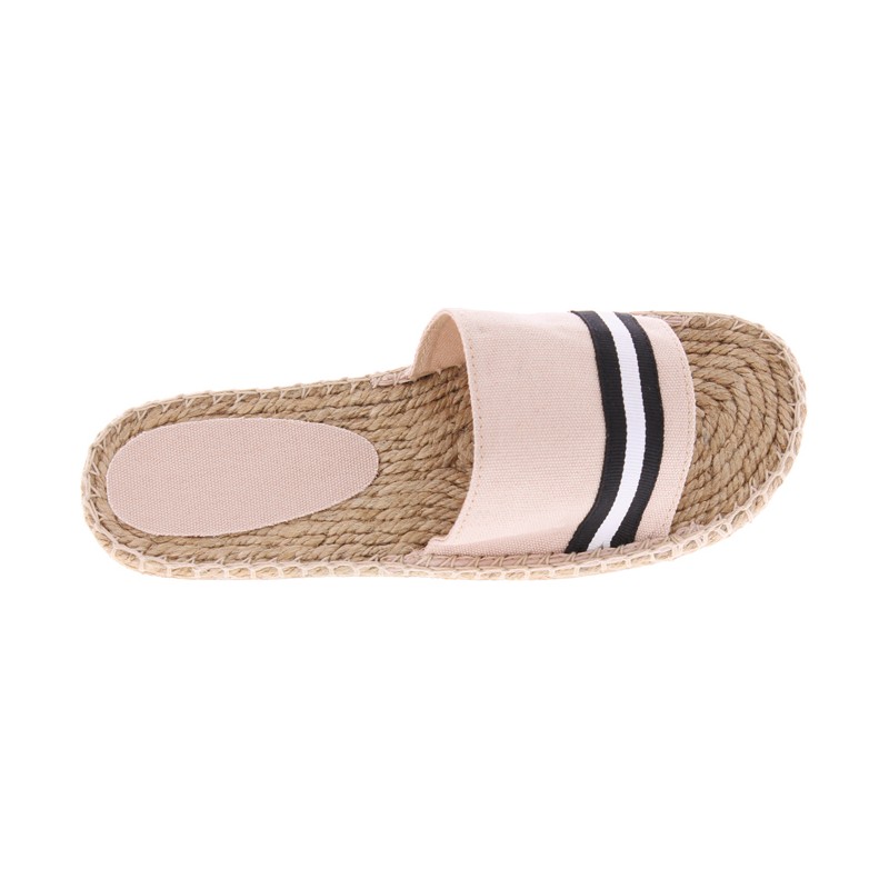Sandale bicolore en coton
