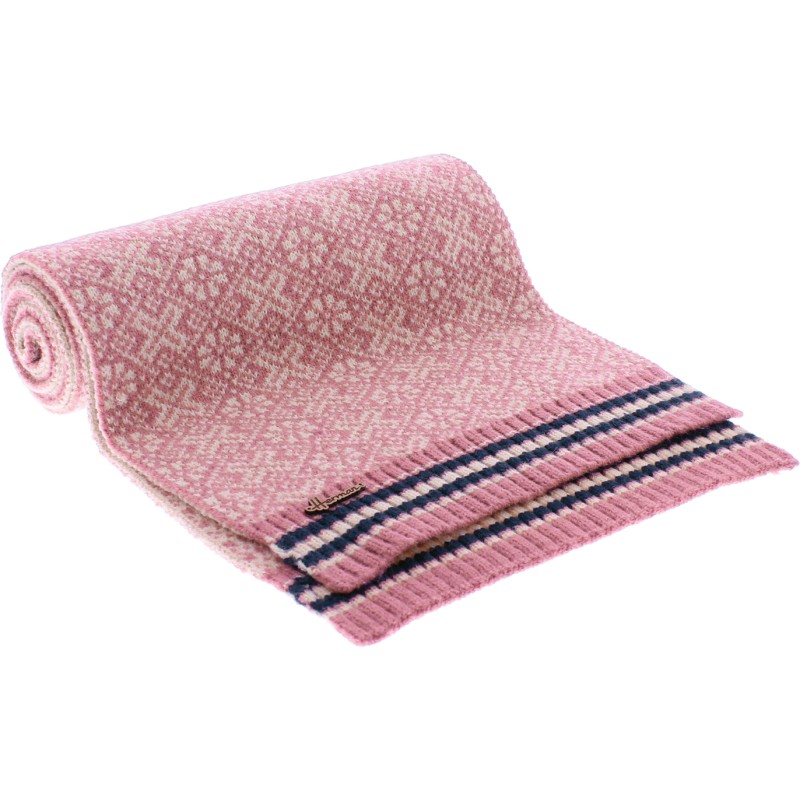 Set consisting of a cuffed beanie and yarn pompom, a 27x174cm scarf an