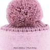 bonnet pompon avec doublure en plush