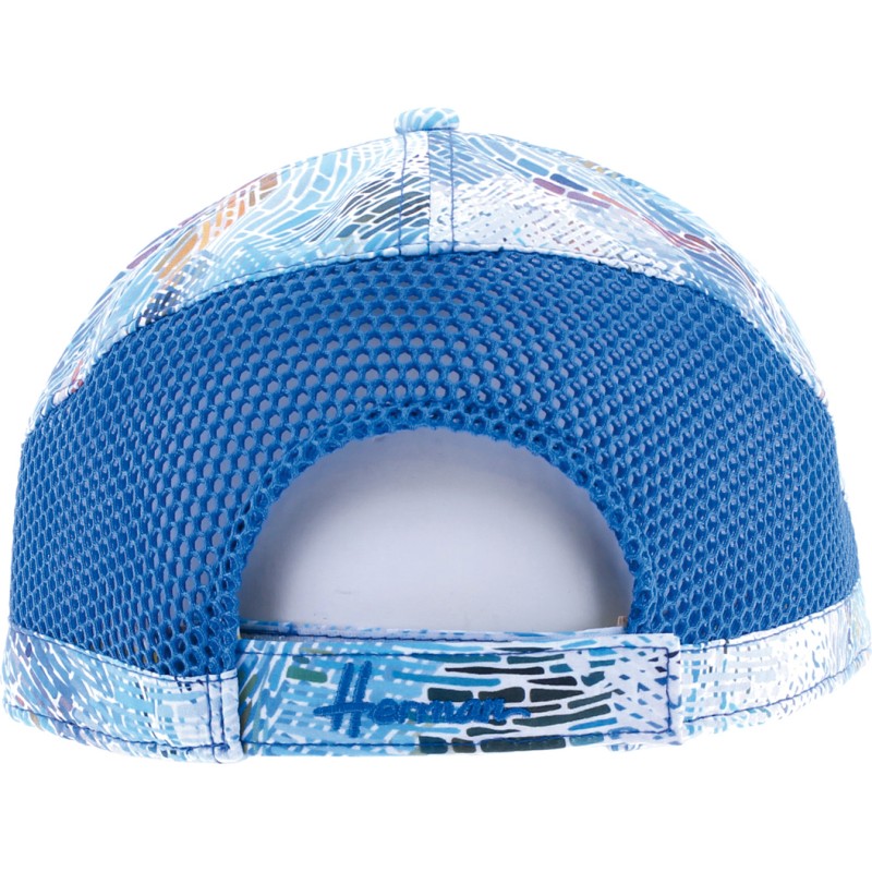 Pattern  baseball cap and plain mesh with velcro closing