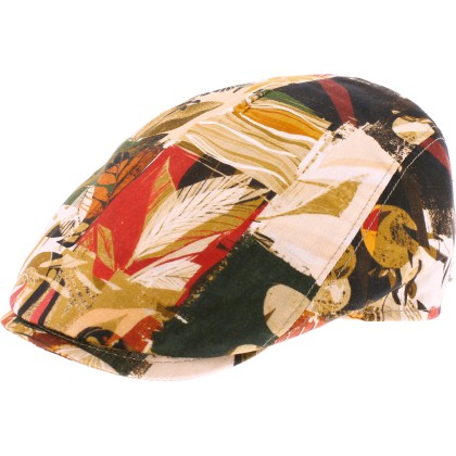 Pattern flat cap