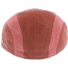 Plain color flat cap with two-tone fabric