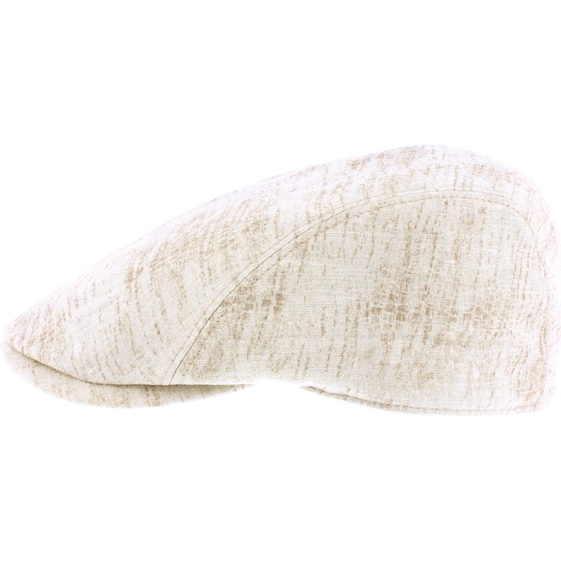 Plain colour linen flat cap