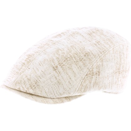 Plain colour linen flat cap