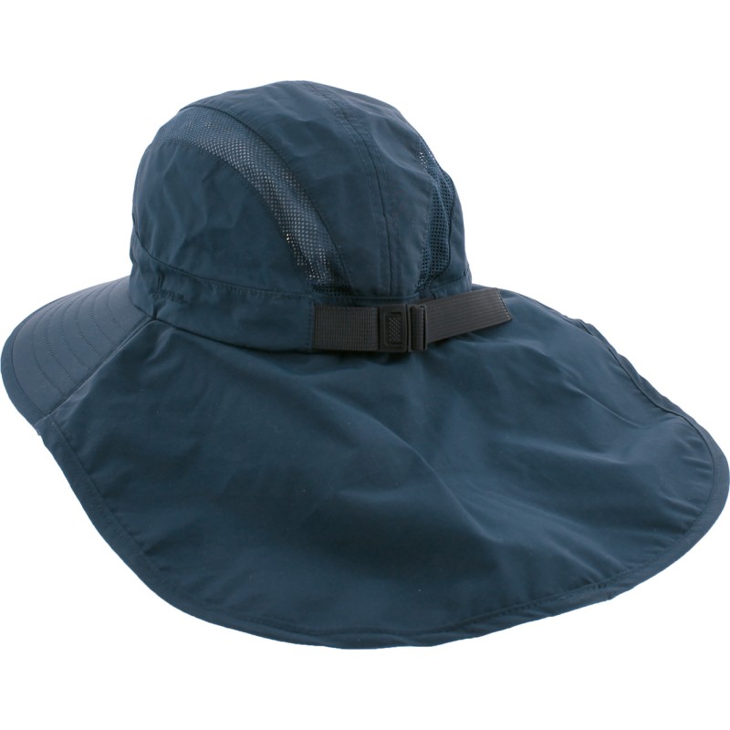 Chapeau sport, large bord pour protéger la nuque  avec jugulaire, UPF5