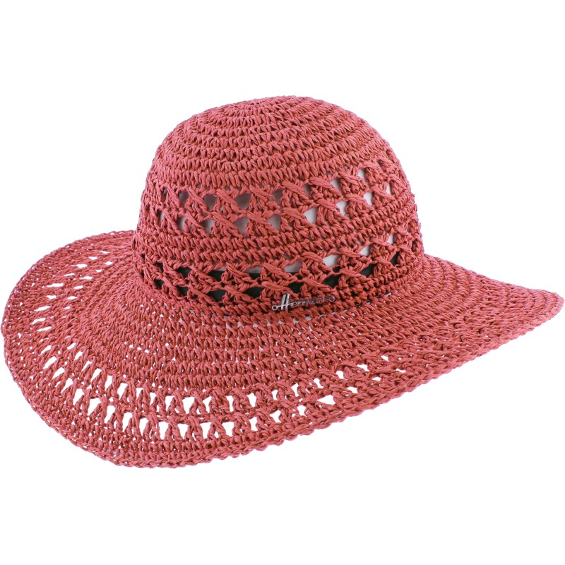 Capeline en crochet, cordon de serrage