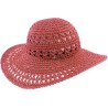 Capeline en crochet, cordon de serrage