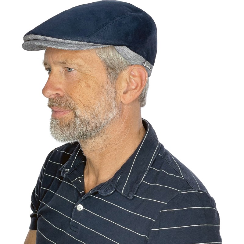 Two-tone flat cap