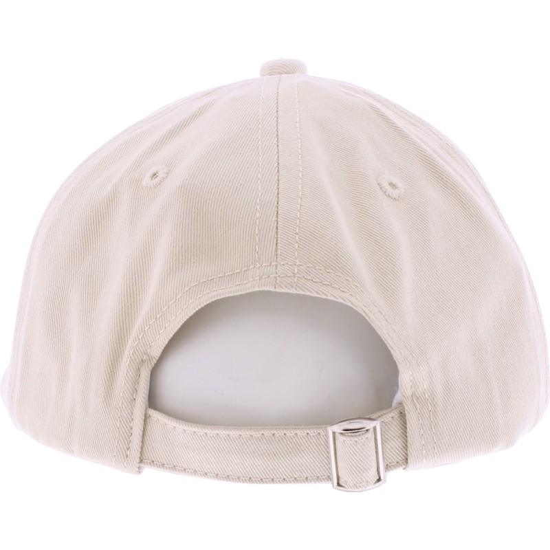 Casquette baseball de couleur unie avec broderie fleur.