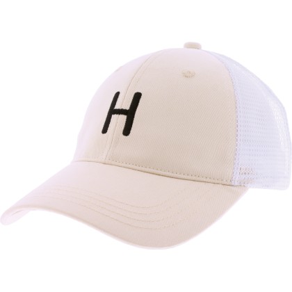 Baseball cap with tone-on-tone rear mesh, with an embroidered H.