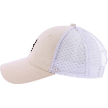 Baseball cap with tone-on-tone rear mesh, with an embroidered H.