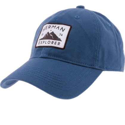 Casquette baseball de couleur unie avec patch Herman Explorer.