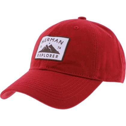 Casquette baseball de couleur unie avec patch Herman Explorer.