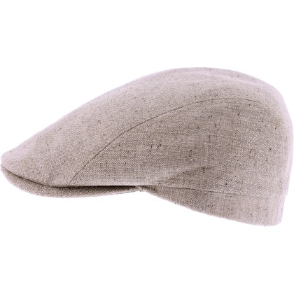 Casquette plate unie en soie