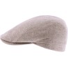 Plain silk flat cap