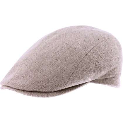 Plain silk flat cap