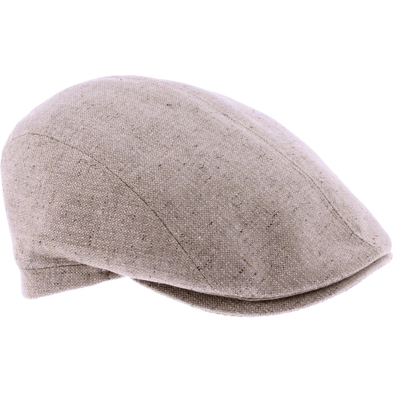 Plain silk flat cap