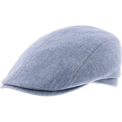 Casquette plate unie en soie