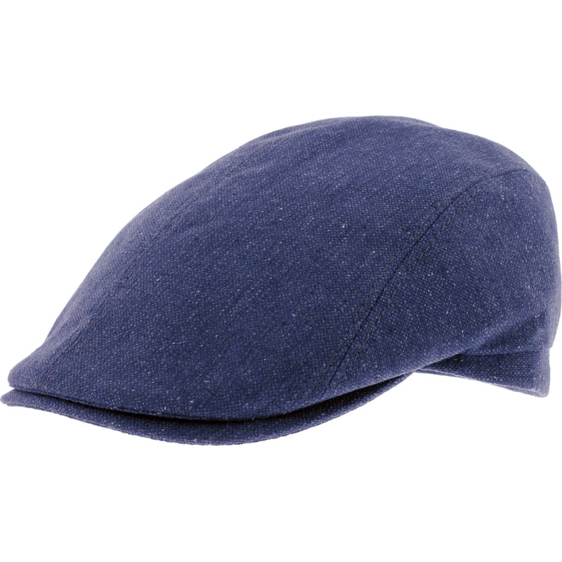 Casquette plate unie en soie