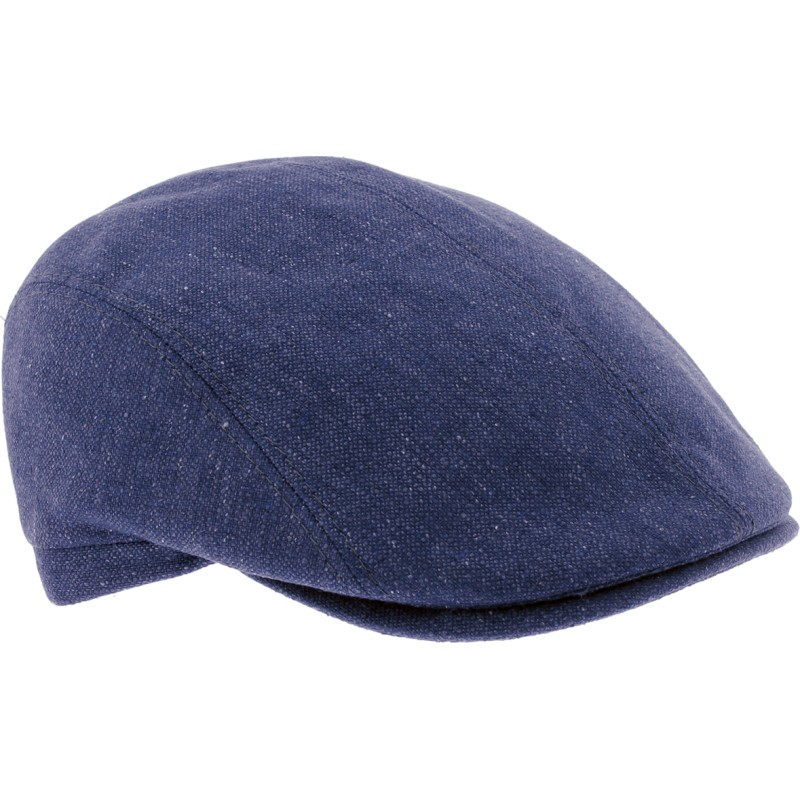 Plain silk flat cap