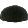 Plain flat cap with 6 panels and button.