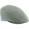 Two-tone flat cap.