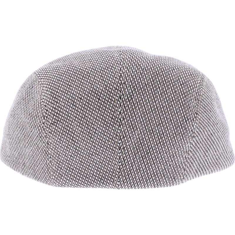 Casquette plate en tissu à motif.