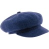 Casquette gavroche femme unie, avec élastique à l'arrière.