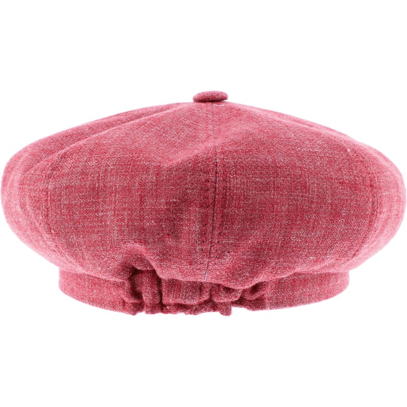 Casquette gavroche femme unie, avec élastique à l'arrière.