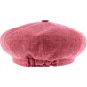 Casquette gavroche femme unie, avec élastique à l'arrière.