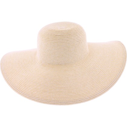 Women's very large brim hat with UPF 50 protection.