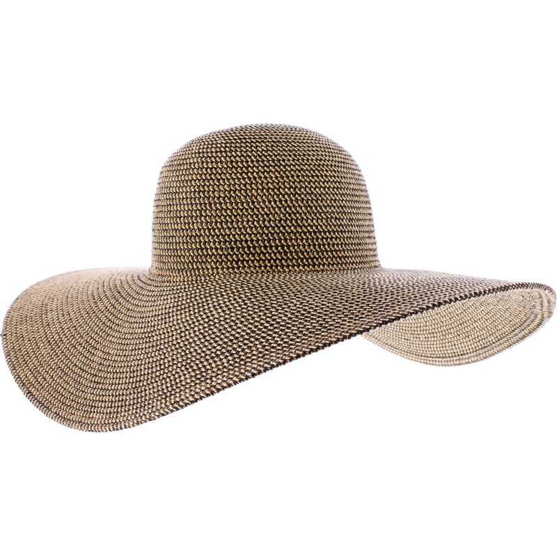 Women's very large brim hatwith UPF 50 protection.