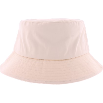 Plain color waterproof bucket hat.