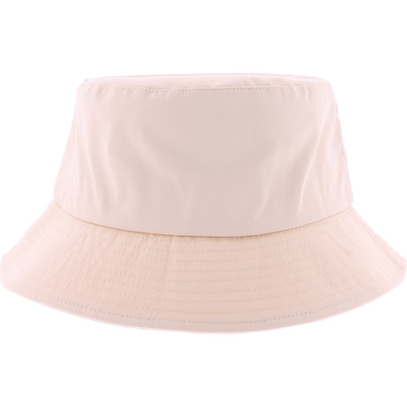 Plain color waterproof bucket hat.