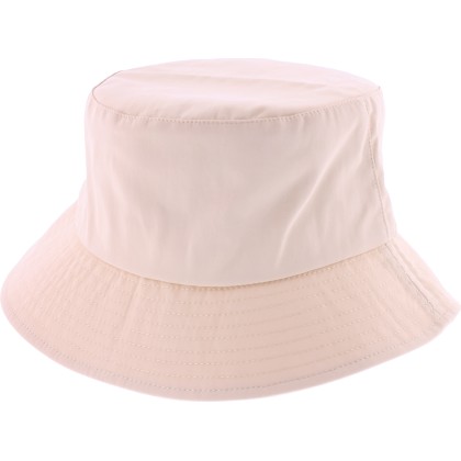 Plain color waterproof bucket hat.