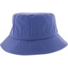 Plain color waterproof bucket hat.