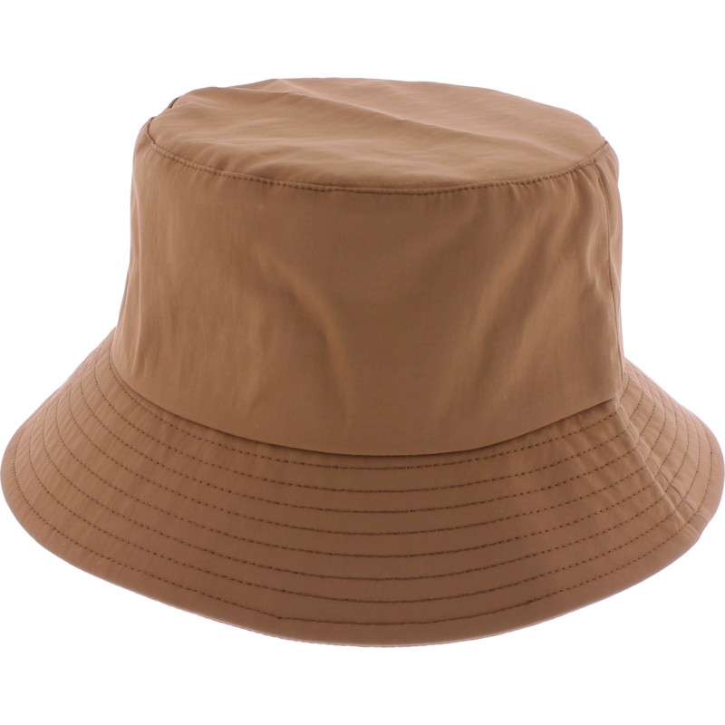 Plain color waterproof bucket hat.