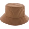 Plain color waterproof bucket hat.