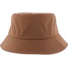 Plain color waterproof bucket hat.