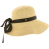 Chapeau femme en paille souple, pliable.