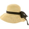 Women's hat in soft, foldable straw.