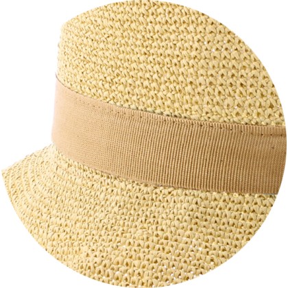 Chapeau femme en paille souple, pliable.