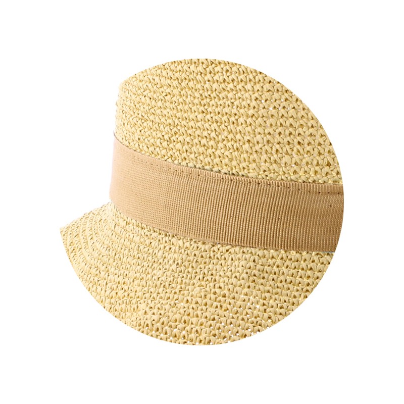 Chapeau femme en paille souple, pliable.