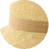 Chapeau femme en paille souple, pliable.