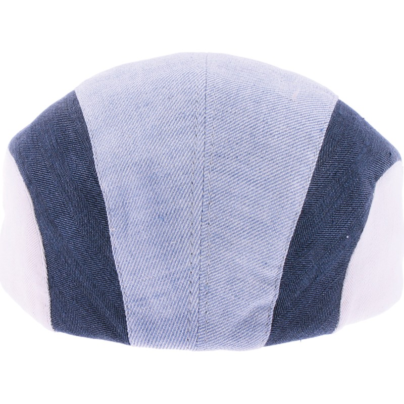 Tricolor flat cap.