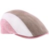 Tricolor flat cap.