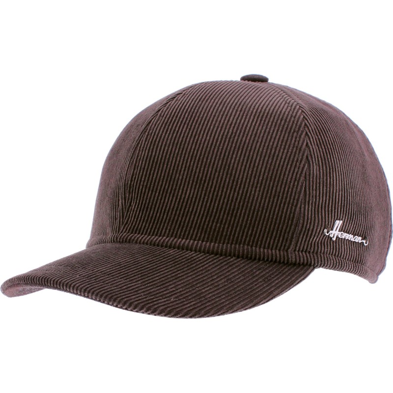 Plain velvet baseball cap with ear flaps and plush interior