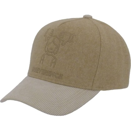 Casquette baseball unie avec broderie.